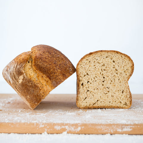 Gluten free Honey Gold sandwich bread sliced and stacked