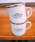 12oz Enamel Camping Mug - New Cascadia Traditional