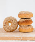 Gluten-Free Sesame Bagels 4-Pack - New Cascadia Traditional